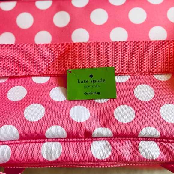 Kate Spade Pink and White Polka Dot Insulated Travel Bag - Picture 10 of 11